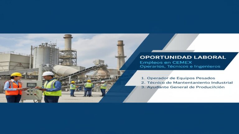 Lee más sobre el artículo Empleos en CEMEX operarios tecnicos e ingenieros