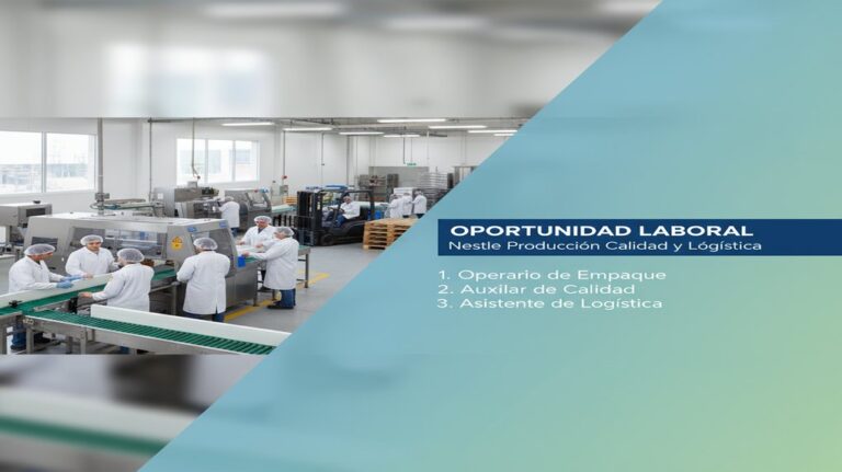 Lee más sobre el artículo Trabajos en Nestle produccion calidad y logistica