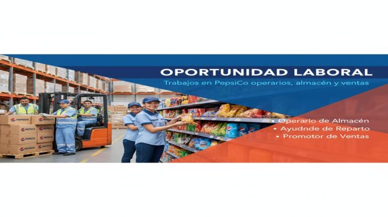Lee más sobre el artículo Trabajos en PepsiCo operarios almacen y ventas