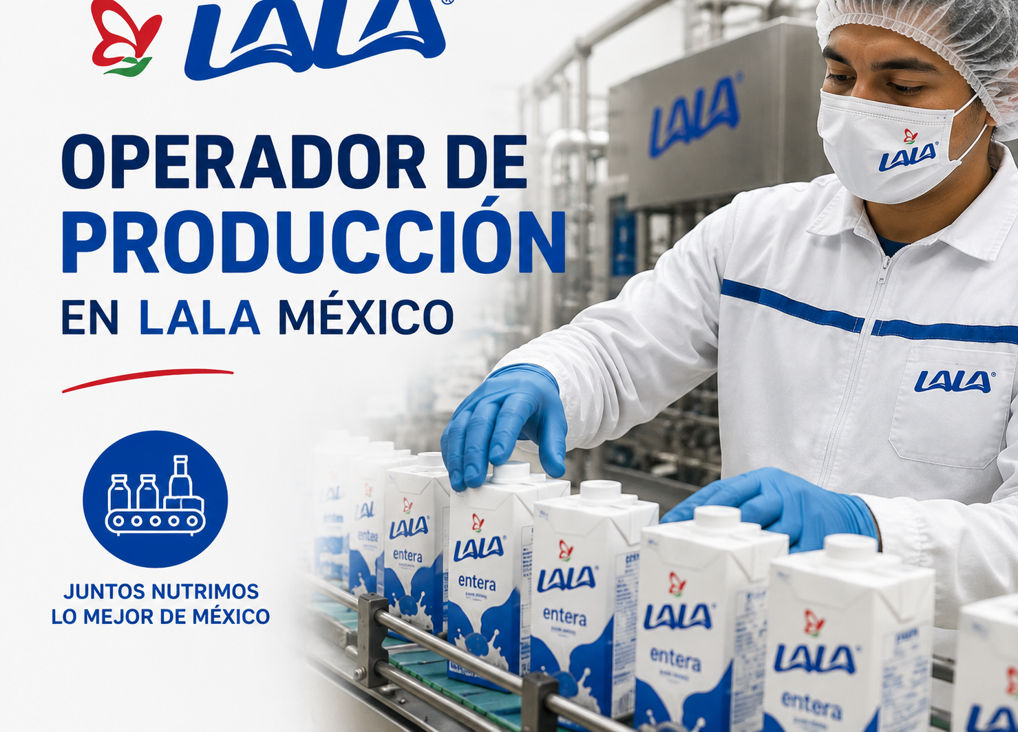 En este momento estás viendo 🥛 Operador de producción en Lala México