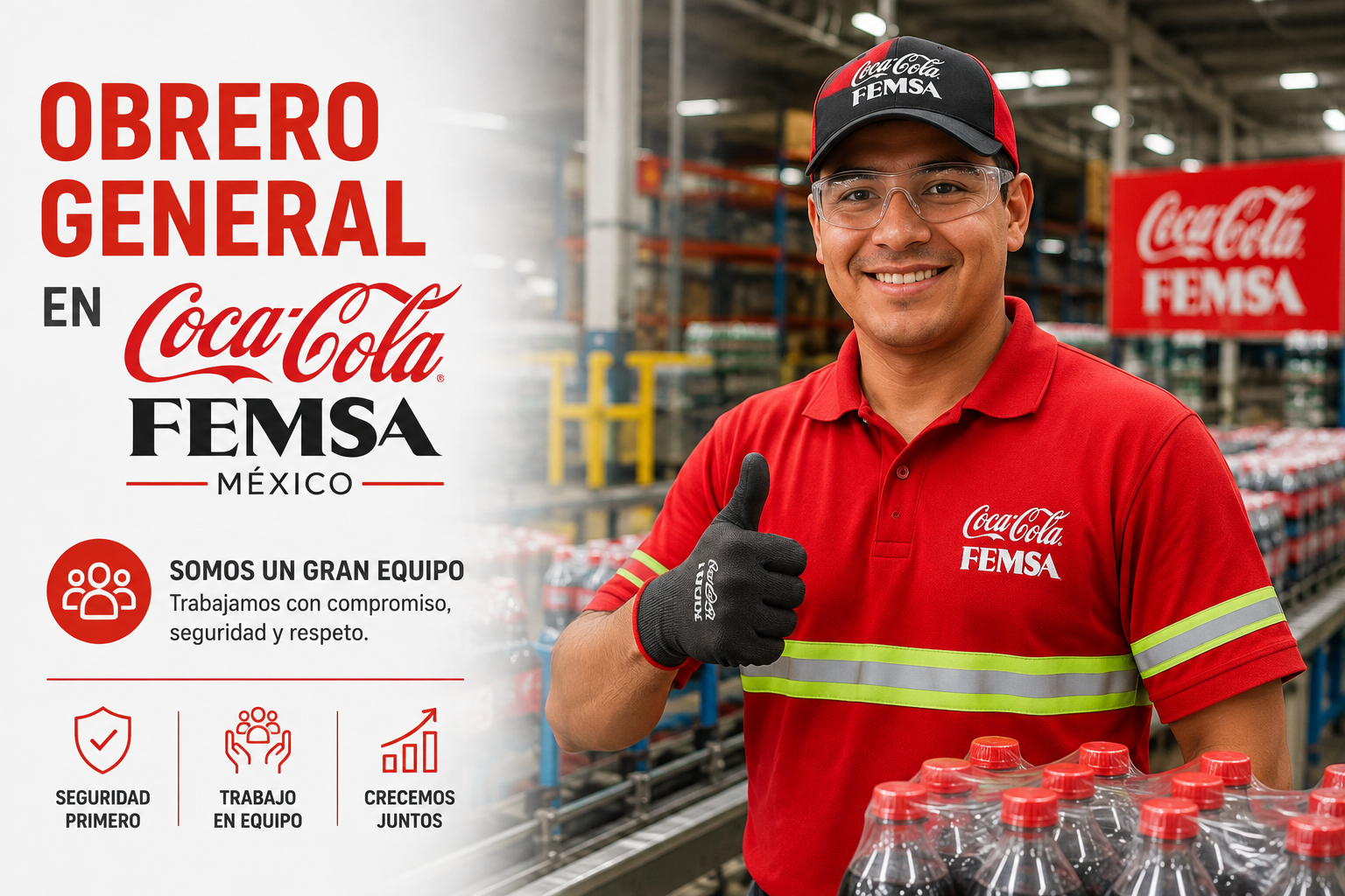 En este momento estás viendo 🥤 Obrero general en Coca-Cola FEMSA México